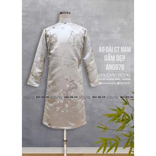 Áo Dài Cách Tân Nam Gấm ANG978